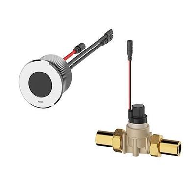 KWC Aquarotter Urinalspülarmatur, F5, elek., DN15, Hinterwandmontage, für Batterie/Netzteil, 2030062 2030062317 Image