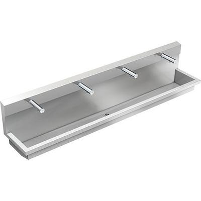 KWC Aquarotter Waschplatzeinheit, PLANOX, Edst., 2400x530x440 mm, 4xWandventil elektron., 3600004040 3600004040 Image