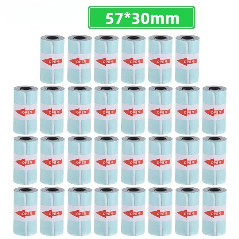 Thermopapier bedruckbares Aufkleber papier rollt selbst klebend 57*30mm für Peripage A6 Foto drucker für Paper ang P1/P2 Scrap book Image
