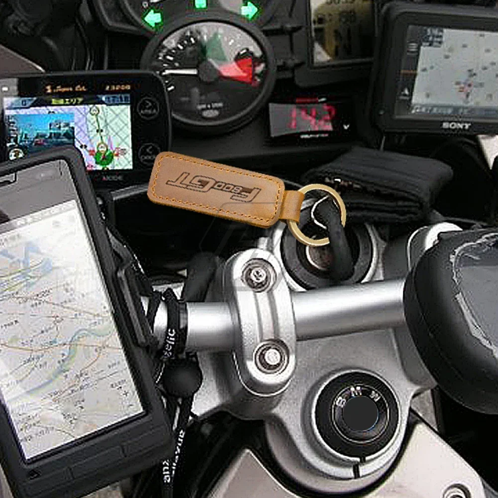 Anwendbar auf Motorrad-Schlüsselanhänger aus Rindsleder für BMW Motorrad F800GT F800 GT Image