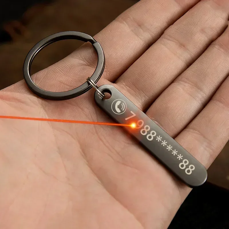 Schlüsselanhänger, personalisierbar, individueller Schlüsselanhänger für Auto, Telefonnummer, Name, Geschenk für Freund, Schlüsselanhänger, Auto-Schlüsselanhänger, personalisierbar Image