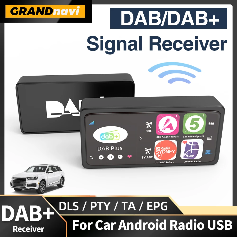 Grandnavi NEUE Auto DAB + Box Digital Signal Empfänger DAB + Empfänger Antenne Antenne USB Schnittstelle Tragbare Für Android auto Radio Image