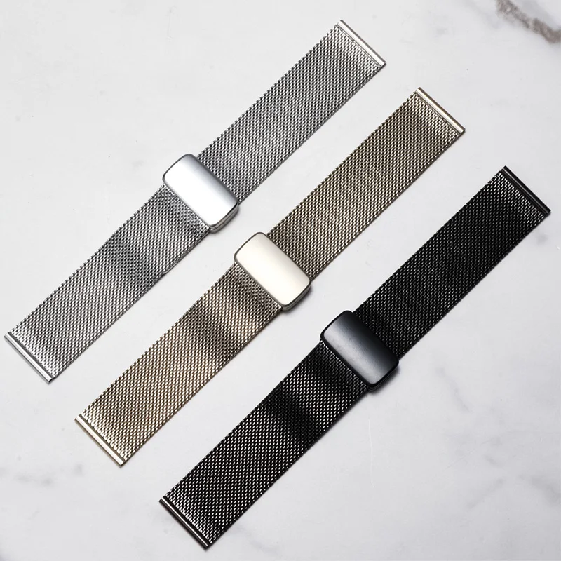 KEINE Lücken Milanese-Armband für Samsung Galaxy Watch 8 40 44 mm/8 Classic/Ultra 2025 Magnetschlaufenband für Huawei GT 5 Pro/5/4 46 mm Image