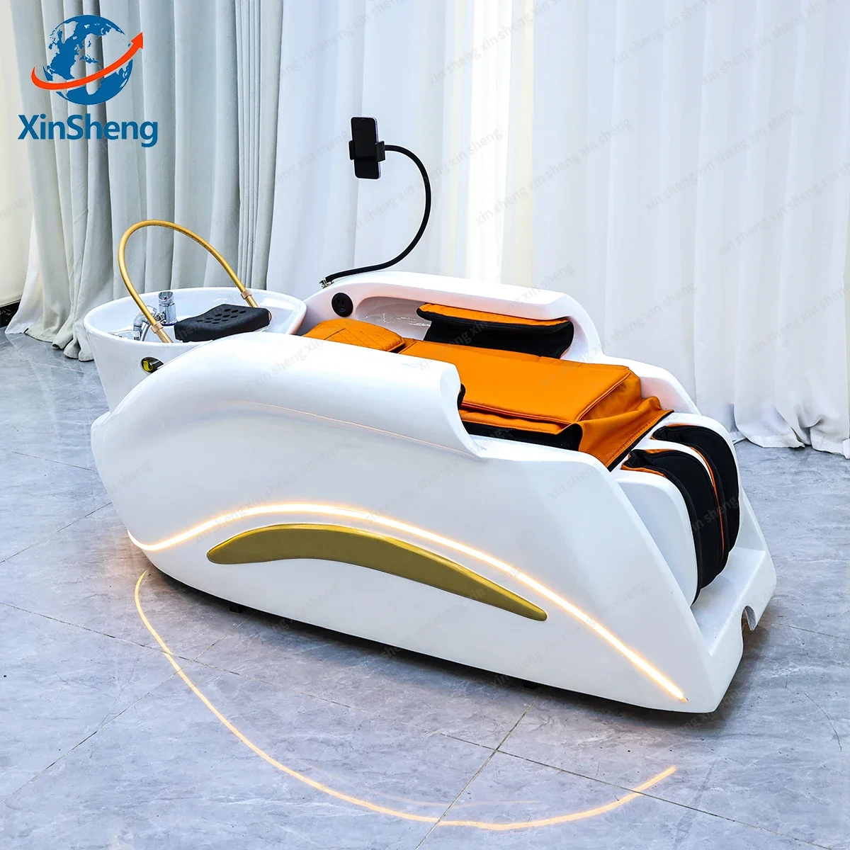 XinSheng Friseursalon Shampoo Bed Head SPA Begasungsmaschine Elektrischer Massagetisch für Freizeit-Gesundheitsgeschäft Kommerzielle Möbel Image