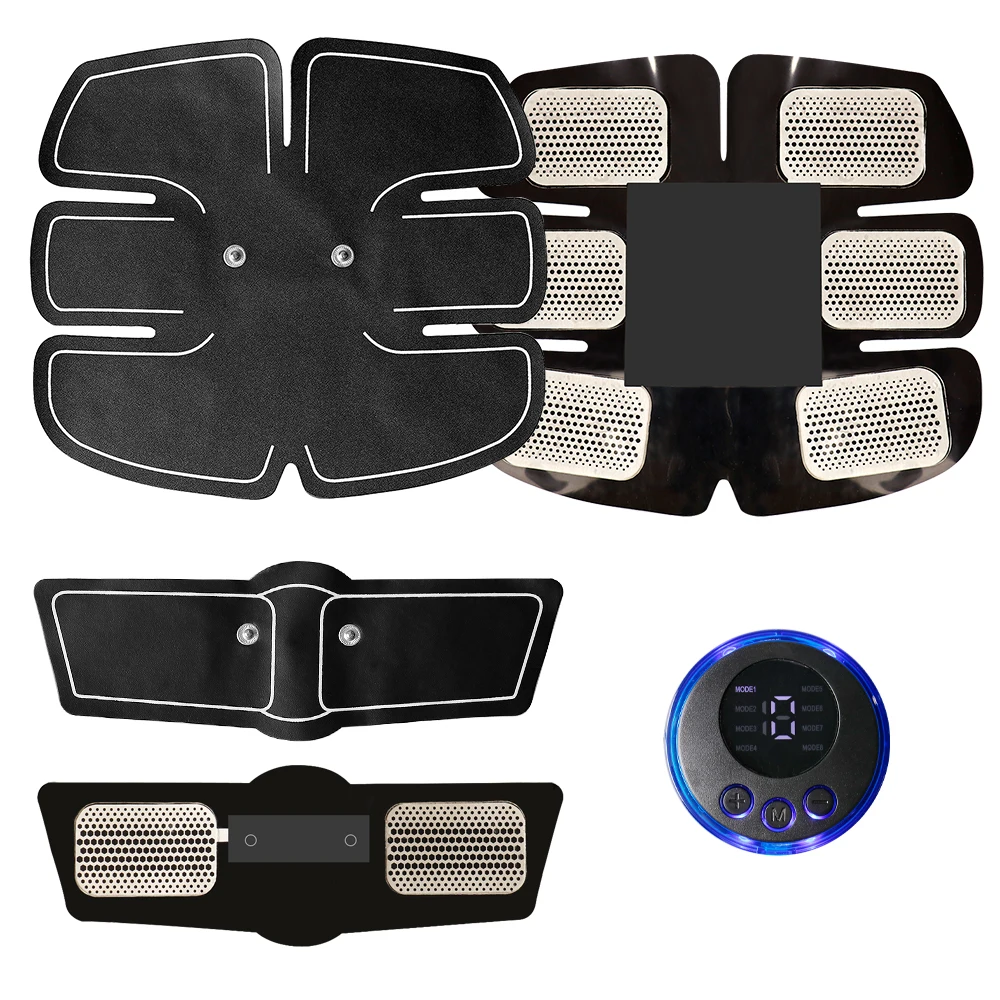 Wireless Abs Fitness Trainer Smart EMS Muskel Stimulator Elektrische Bauch Training Gewicht Verlust Aufkleber Körper Abnehmen Massagegerät Image