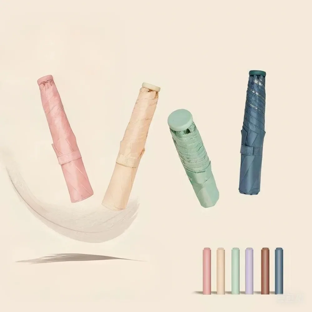 Ultraleichter Sonnenschirm, zusammenklappbar, automatischer Anti-UV-Sonnenschirm, kompakter, frischer und eleganter Sonnenschutzschirm mit hoher Dichte Image