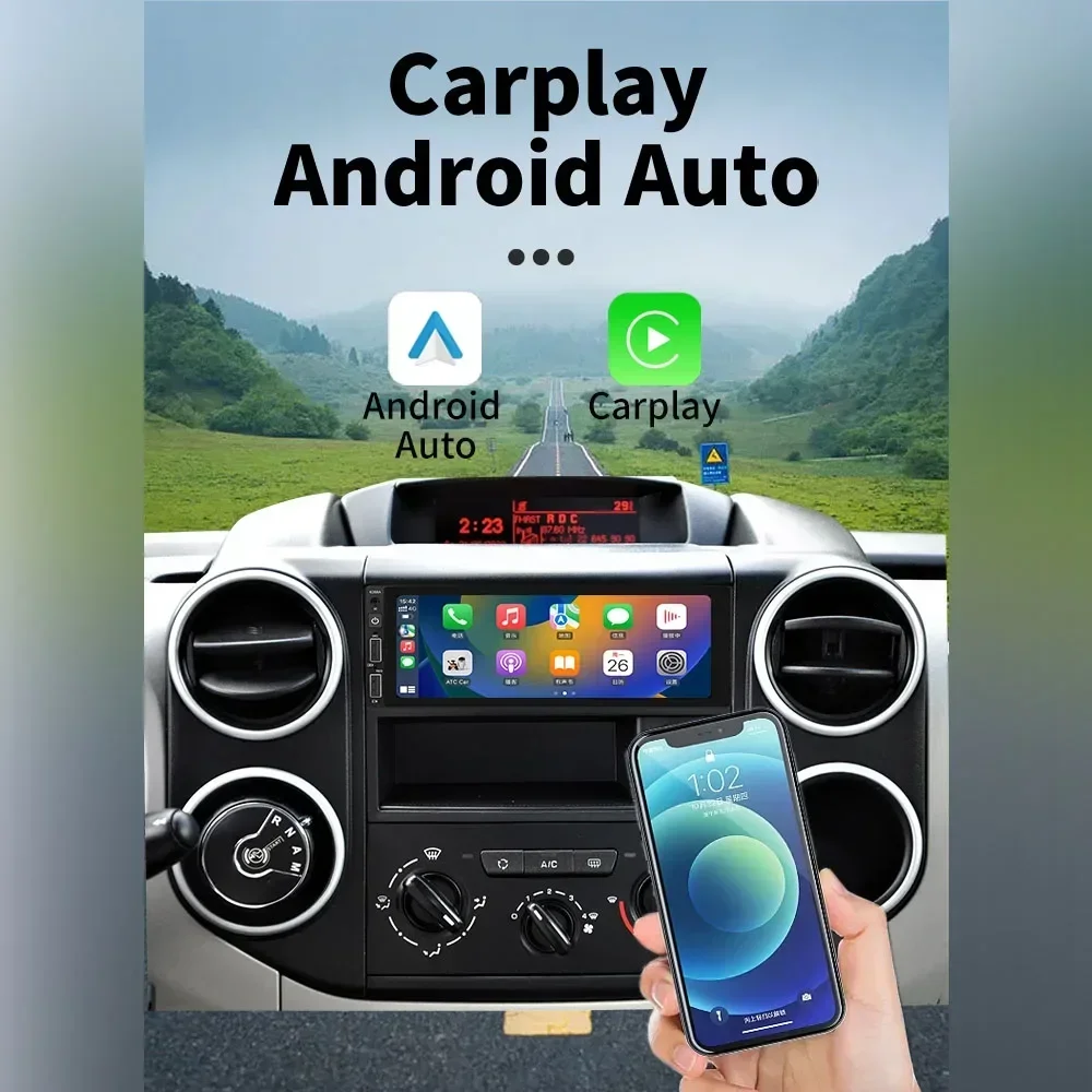 Android Car Multimedia for Toyota Carina Corona 1992-2000 6.86" Screen 1Din Radio Stereo Head Unit Carplay GPS Carplay Auto