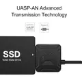 Cavo USB 3.1 tipo C a 2,5 3,5 pollici SATA III HDD SSD Convertitore esterno Adattatore cavo da 1,4 piedi Cavi di conversione cablati