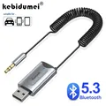 Cavo dongle adattatore Aux USB Bluetooth 5.3 per auto Jack da 3,5 mm Aux ricevitore wireless Bluetooth altoparlante ricevitore audio musicale