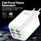 150W 6 Ports USB Charger Fast Charging with Type C Data Cables Wall Adapter For iPhone 15 16 Samsung Xiaomi Mobile Phone Charger