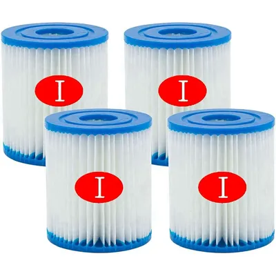 Pool Filter Cartridge for Bestway Size I, Filters Cartridge for Inflatable Swimming Pool, Filter Cartridge for Bestway Type I