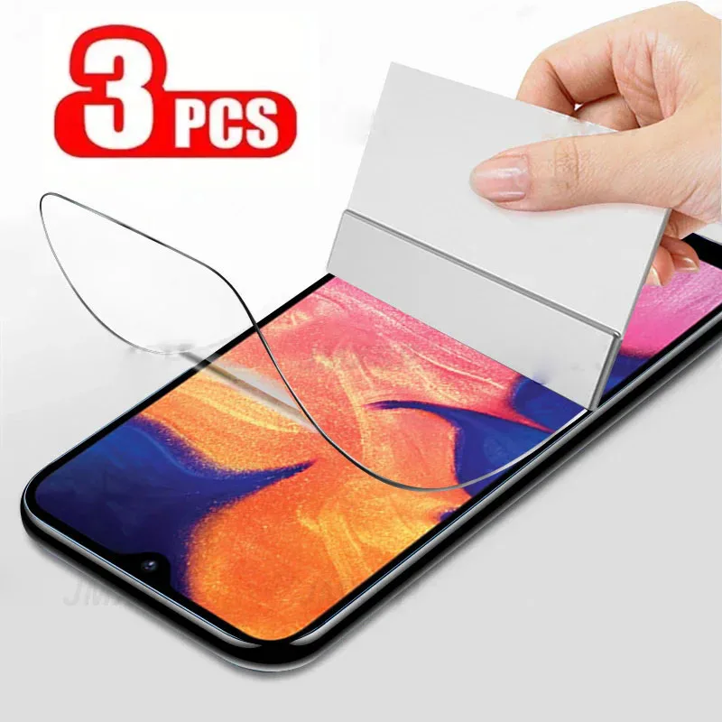 3 pezzi pellicola idrogel copertura completa per Samsung Galaxy A50 A51 A52 A53 A70 A71 A72 A73 A12 A21S A52S A33 A54 A20 A40 protezione schermo