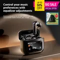 auricolari Bluetooth wireless ANC con cancellazione del rumore con display digitale LCD ad alta qualità del suono, auricolari da gioco