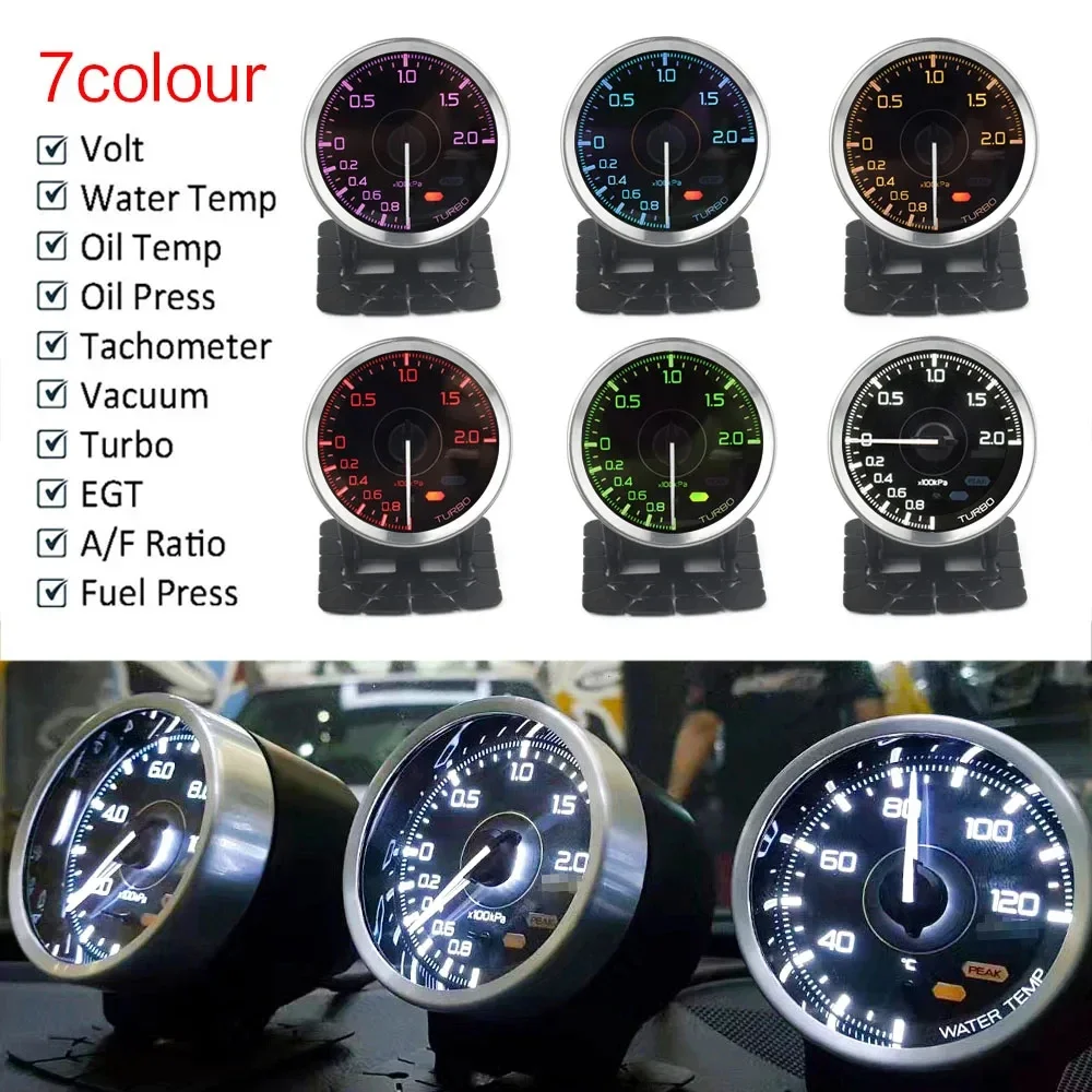 Def* A1 Calibri Temperatura dell'acqua Temp dell'olio Turbo Boost Pressione dell'olio Ext Temp Manometro Accessori per auto