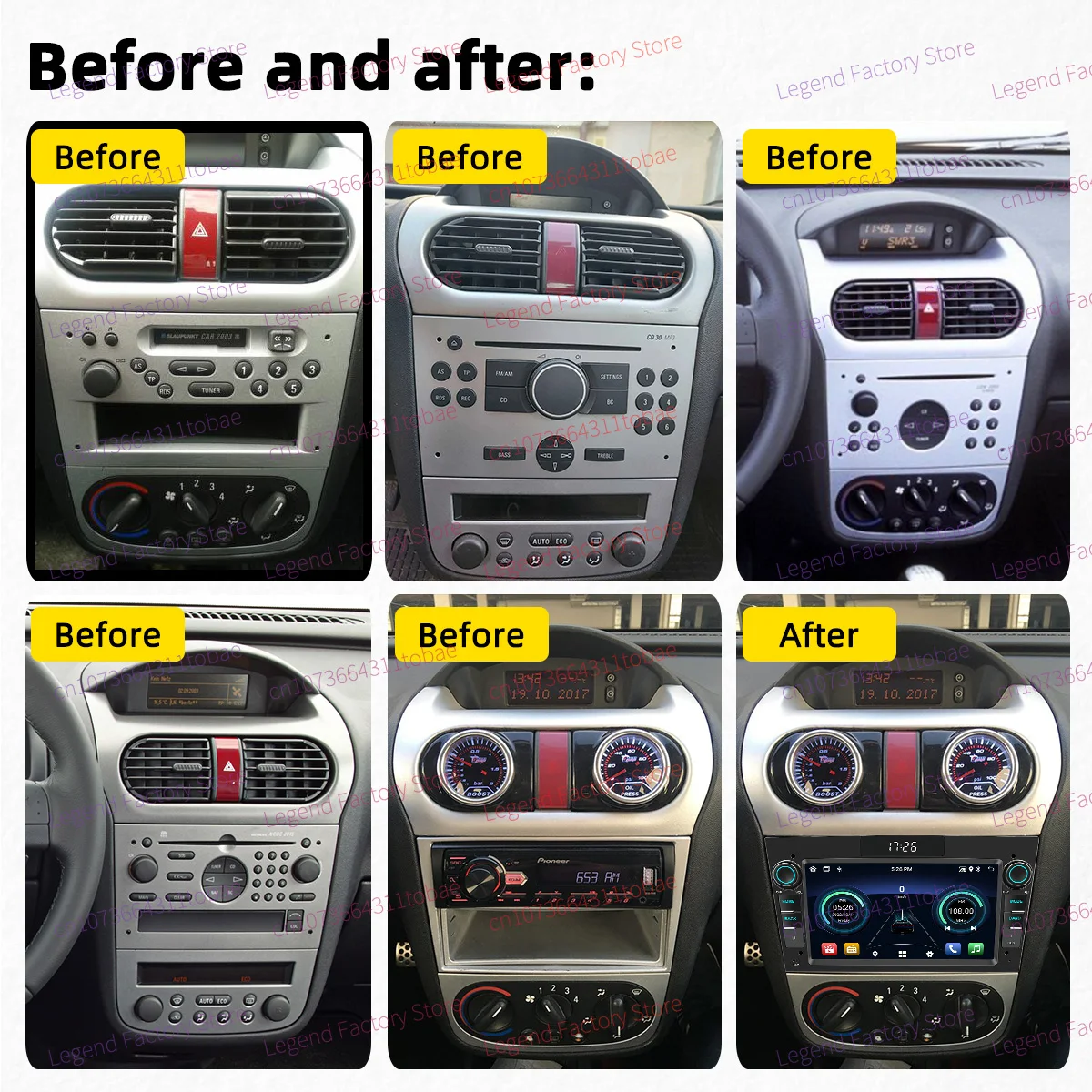 Wireless Carplay Android Auto Android Car Multimedia 2 Din Radio for Vauxhall Tigra TwinTop 2004-2009 Head Unit 7" Screen Stereo