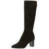 High-Heel-Stiefel CAPRICE "Caprice Stiefel Veloursleder", Damen, Gr. 37, schwarz, Veloursleder, casual, Schuhe