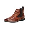 Stiefelette BUGATTI "bugatti Stiefelette Leder/Textil", Damen, Gr. 46, braun (cognac), Leder, Textil, casual, Schuhe