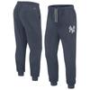 Jogginghose FANATICS "Fanatics Jogginghose New York Yankees Terrazzo Fleece Cuffed Hem", Herren, Gr. M, US-Größen, blau, 52% Baumwolle; 48% Polyester, Hosen