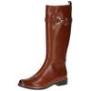 Stiefel CAPRICE "Caprice Stiefel Leder", Damen, Gr. 40, braun (cognac), Leder, casual, Schuhe