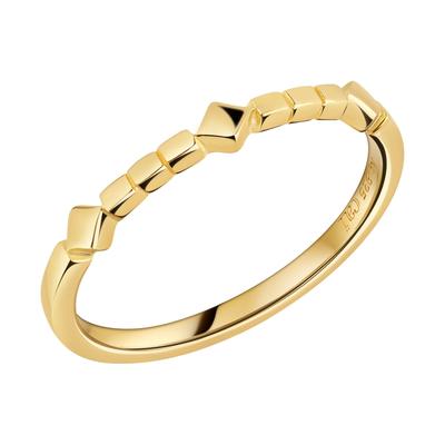 Fingerring CAÏ "925 Silber vergoldet" Gr. 56, gelb, Fingerringe, Damen, 056 (17,8), Silber 925 (Sterlingsilber) Image