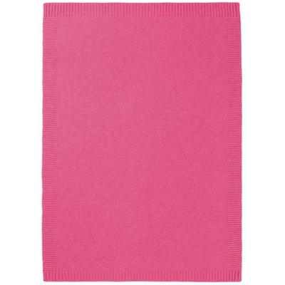Babydecke BIEDERLACK "Babydecke Wool Knit", pink, B:75cm L:100cm, Wohndecken, 75 x 100, mit kontrastfarbigem Patentrand Image