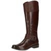 Stiefel CAPRICE "Caprice Stiefel Leder", Damen, Gr. 39, braun (dunkelbraun), Leder, casual, Schuhe
