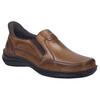 Slipper JOSEF SEIBEL "New Anvers 22", Herren, Gr. 43, braun (cognac), Leder, used, casual, Schuhe, Anzugschuh, Komfortschuh in Weite K