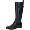 Stiefel CAPRICE "Caprice Stiefel Leder", Damen, Gr. 40, blau (ocean), Leder, casual, Schuhe