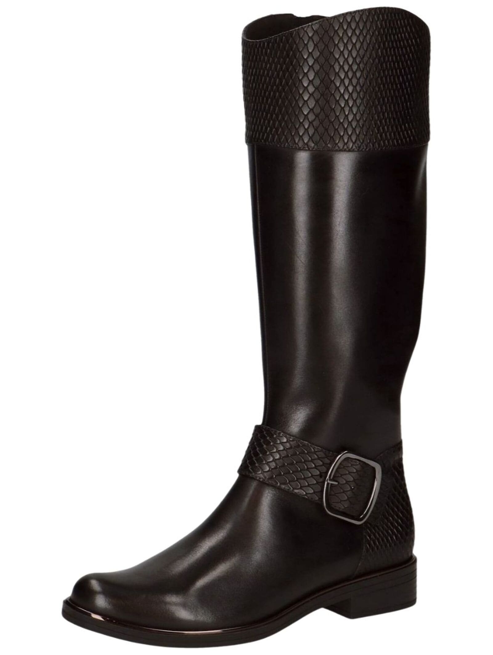 Stiefel CAPRICE "Caprice Stiefel Leder", Damen, Gr. 39, schwarz, Leder, Schuhe Stiefel Image