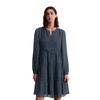 Druckkleid MARC O'POLO "aus Viskose-Crêpe", Damen, Gr. 34, Normalgrößen, bunt (multi), Obermaterial: 100% Viskose; Futter: 100% Viskose, bedruckt, regular fit kurz, V-Ausschnitt, Langarm Manschette, Kleider
