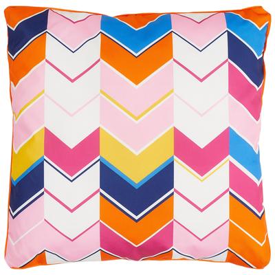 Dekokissen ANDIAMO "Helia", bunt (rosa bunt, gemustert), B:40cm H:12cm L:40cm, Obermaterial: 100% Polyester, Dekokissen_Sitzkissen_Kissenhüllen Image