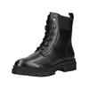 Schnürstiefelette MARCO TOZZI "Marco Tozzi Stiefelette Leder/Textil", Damen, Gr. 37, schwarz, Leder, Textil, casual, Schuhe