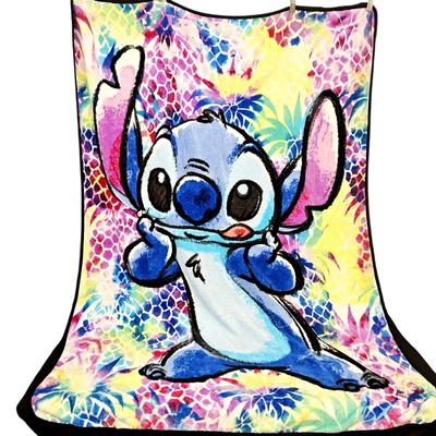 Disney Bedding | Disney Lilo And Stitch Fleece Throw Blanket 44x56 Movie Kids Bedding | Color: Blue | Size: Os