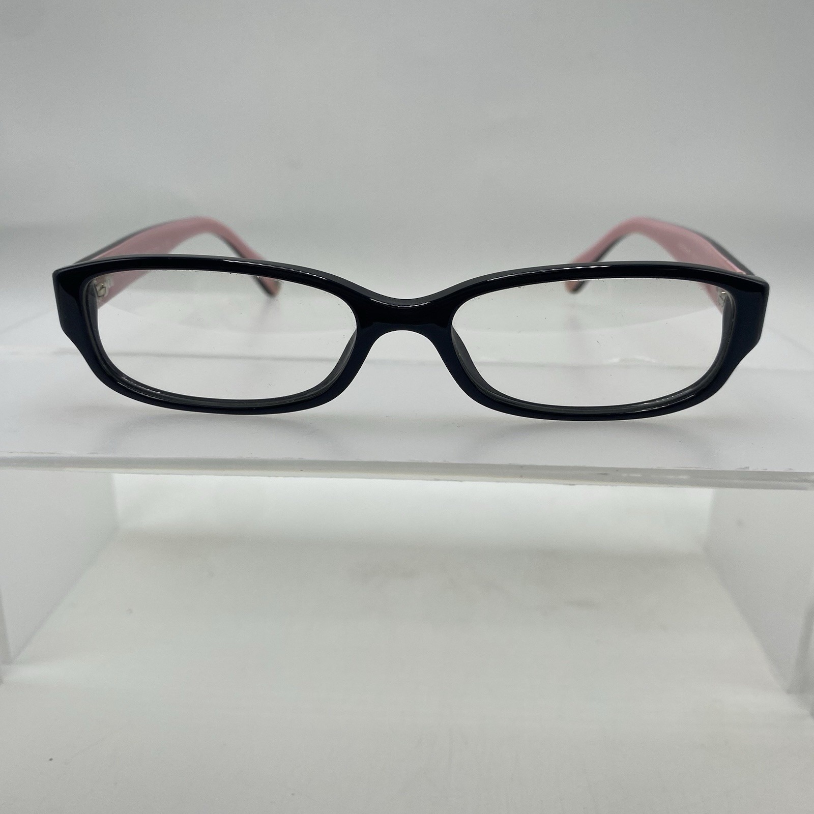 Coach Accessories | Coach Eyeglasses Women Frames Only Hc 6001 Emily 50-15-135 Black Pink 217 | Color: Black/Pink/Red | Size: Os