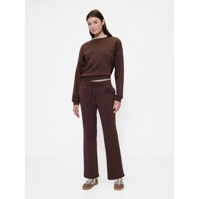 Gap Brown Flared Logo Fleece Joggers