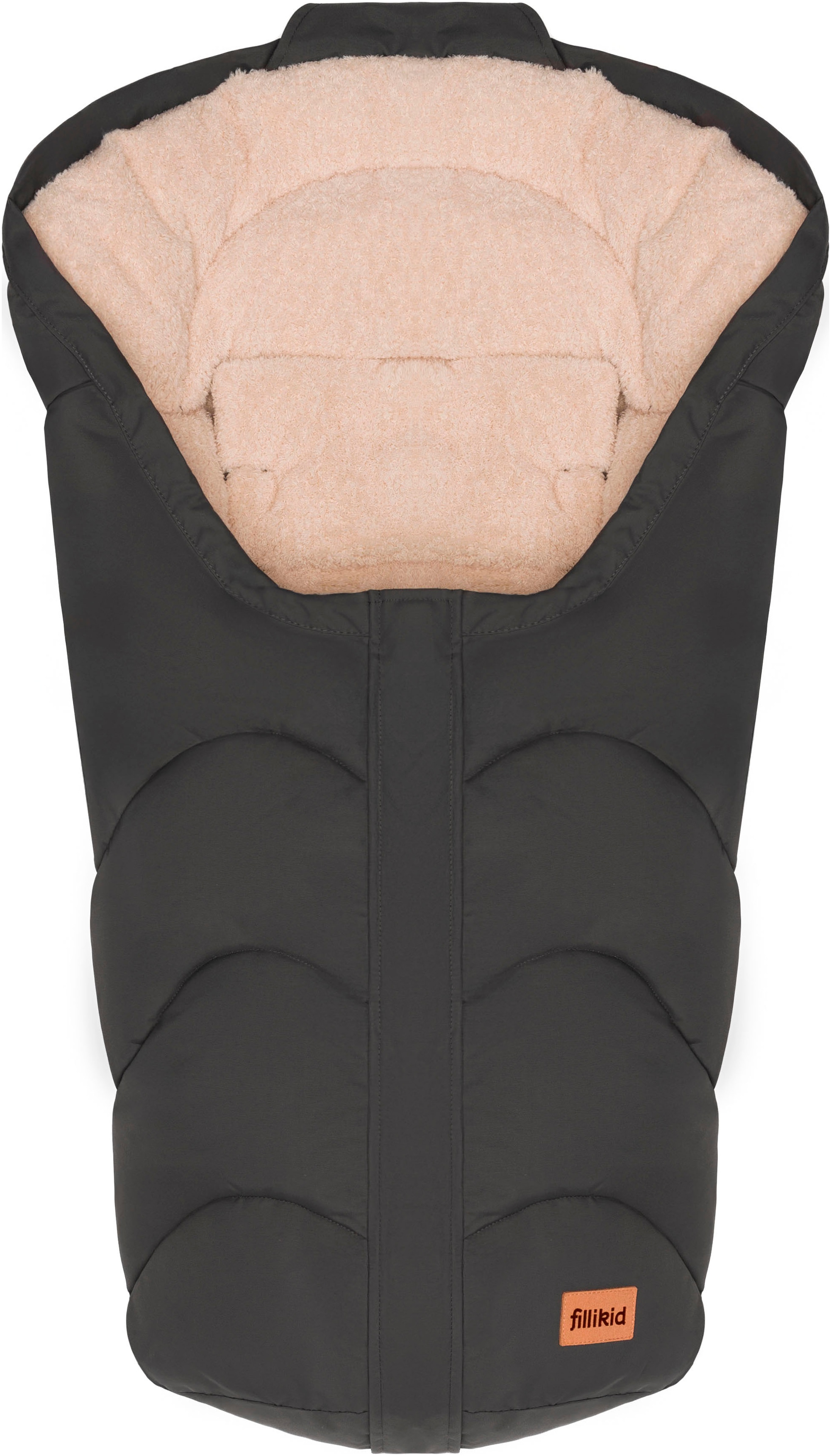 Fußsack FILLIKID "Torre, Winterfußsack Gr. 0", Baby, grau, Polyester, Fußsäcke, für Autositze Gr. 0 und Kinderwagen Image