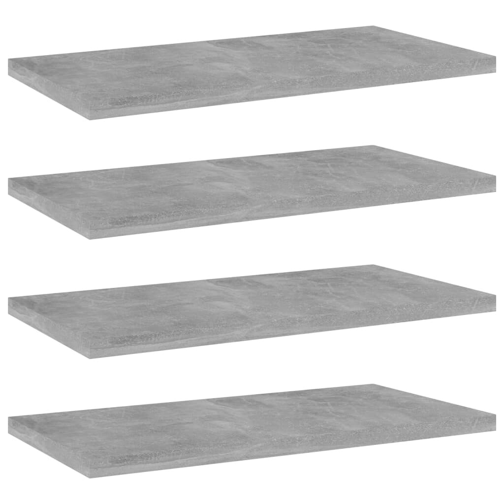 vidaXL Bücherregal-Bretter 4 Stk. Betongrau 40x20x1,5 cm Holzwerkstoff Image