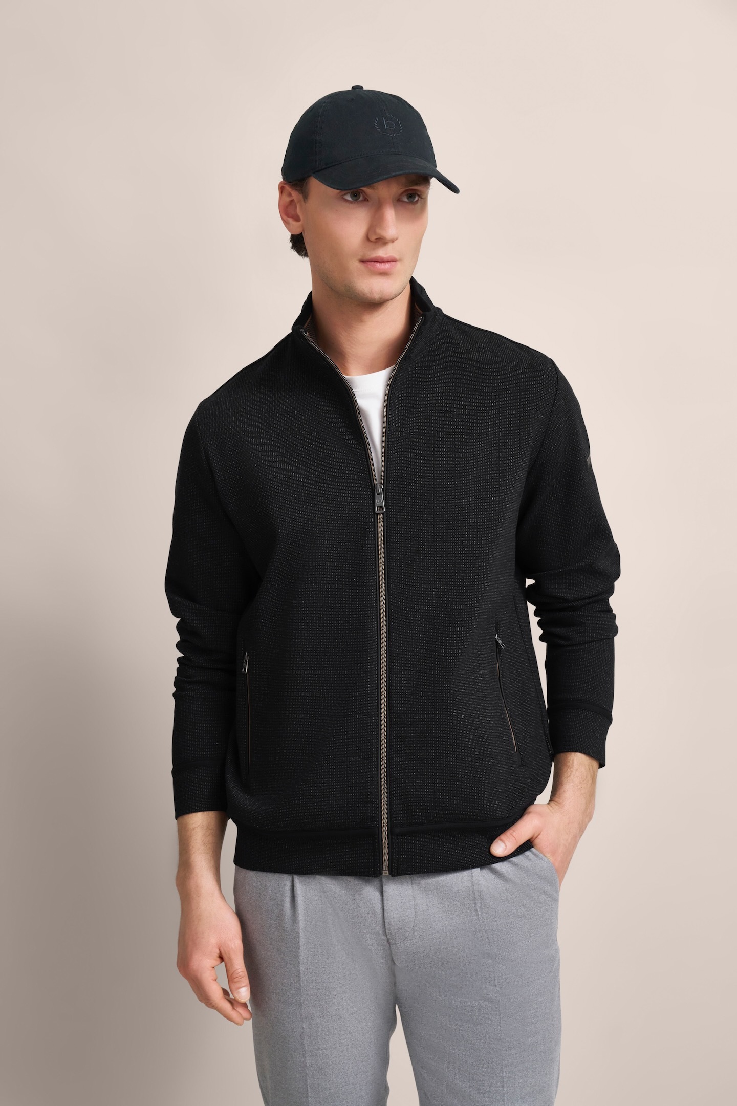 Bugatti Herren Sweatjacke mit leichter Struktur Image