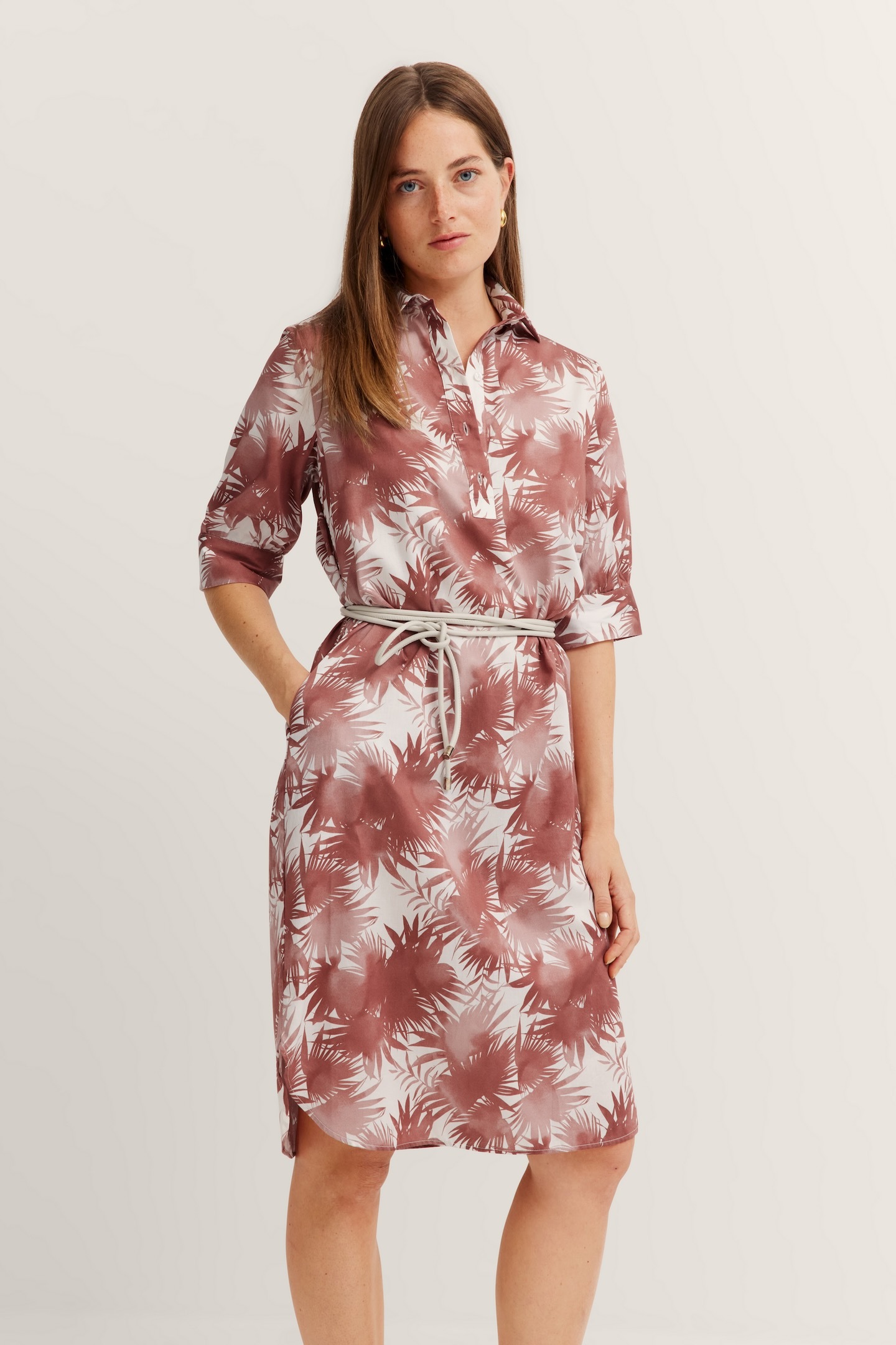 Bugatti Damen Hemdblusenkleid mit halber Knopfleiste Image