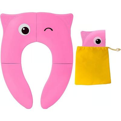 Folding Portable Toilet Seat For Children Toddler Baby Training Potty Seat Colorful Candy Style Toilet Cushion Non Slip Design Lightweight Travel Potty Chair Baby Bathroom Essential