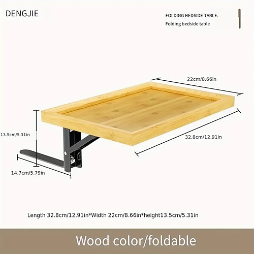 comodino pieghevole senza foratura invisibile portaoggetti per camera da letto in casa piccolo vassoio portaoggetti pieghevole