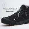 Männer Wanderschuhe Schnee Stiefel Männer Warme Pelz Winter Schuhe Große Größe Plüsch Stiefeletten Unisex Outdoor Casual Turnschuhe Langlebig