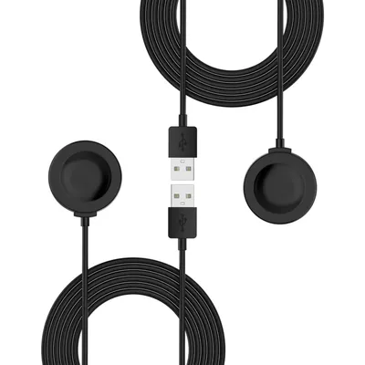 2er-Pack Ersatzladegerät für Huawei GT5/Watch GT4/Watch 4 Pro/Watch GT3 SE USB Smart Watch Ladegerät Ladekabel Schwarz