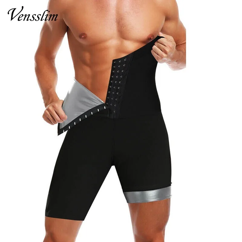 Vensslim Body Shaper Haken Leggings Trimmer Fatburner Shorts Männer Taille Trainer Abnehmen Bauch Sauna Schweiß Gewichtsverlust Hosen Image