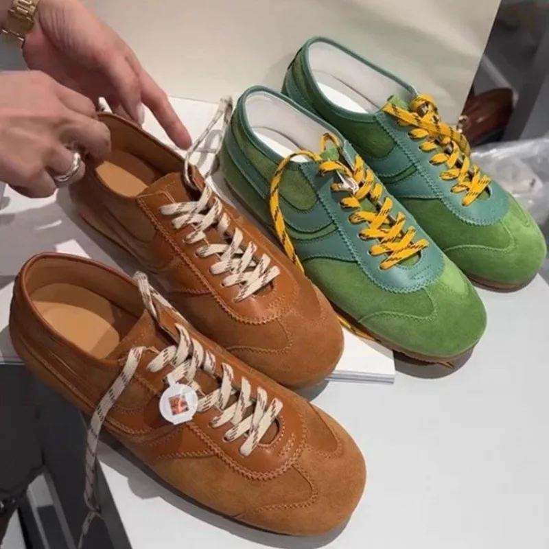 Retro Frauen 2025, Sommer Neue Casual Sneakers Lace-up Board Schuhe Flache De Training Schuhe