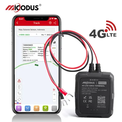 IP67 Waterproof Car Gps Tracker 4G Plug Play Anti Theft Real Time Location Motorcycle Mini Gps Tracking Device MiCODUS MV880G