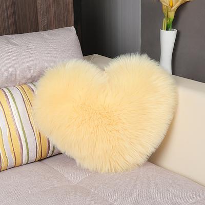 Wine red and Gray Heart-Shaped Pillow, Faux Fox Fur Heart Decorative Cushion for Bed, Soft Fluffy Throw Pillow for Chair, Sofa, Living Room - Plush Accent Pillow for Home Decor