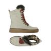 Bugatti Damen Stiefel, Gr. 37, cremeweiß, Leder