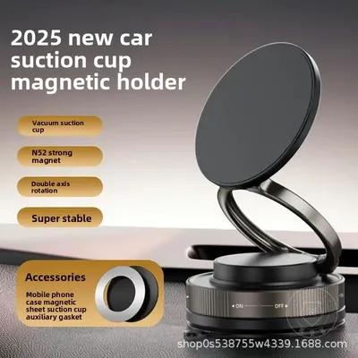 Suction Phone Holder Magnetic Phone Holder｜Three-axis Rotation For Free Adjustment｜A Convenient Choice For Multiple Scenarios.