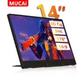 Monitor portatile da 14" MUCAI N140-S36 grandangolare 178 ° USB C HDMI per laptop/telefono/PS5/Xbox con altoparlanti da 60 Hz